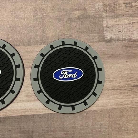 2Pcs Silicone Non-Slip Car Cup Holder Coasters Fit for Ford - Picture 2 of 2